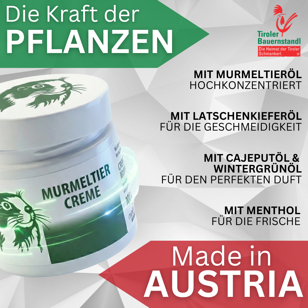 Murmeltier Creme – Unterweger Tirol - Tiroler Bauernstandl
