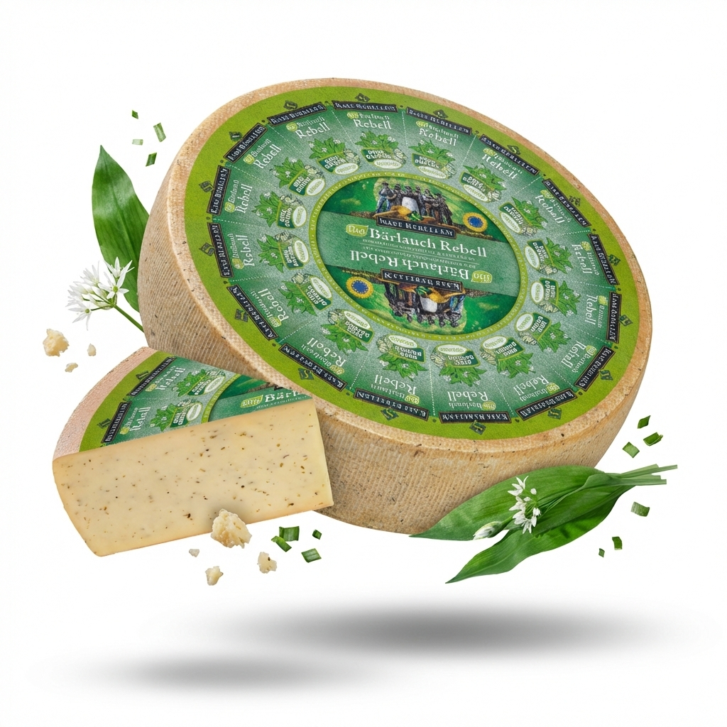 Bio Bärlauch Rebell – Frühlingshafter Schnittkäse aus bester Heumilch