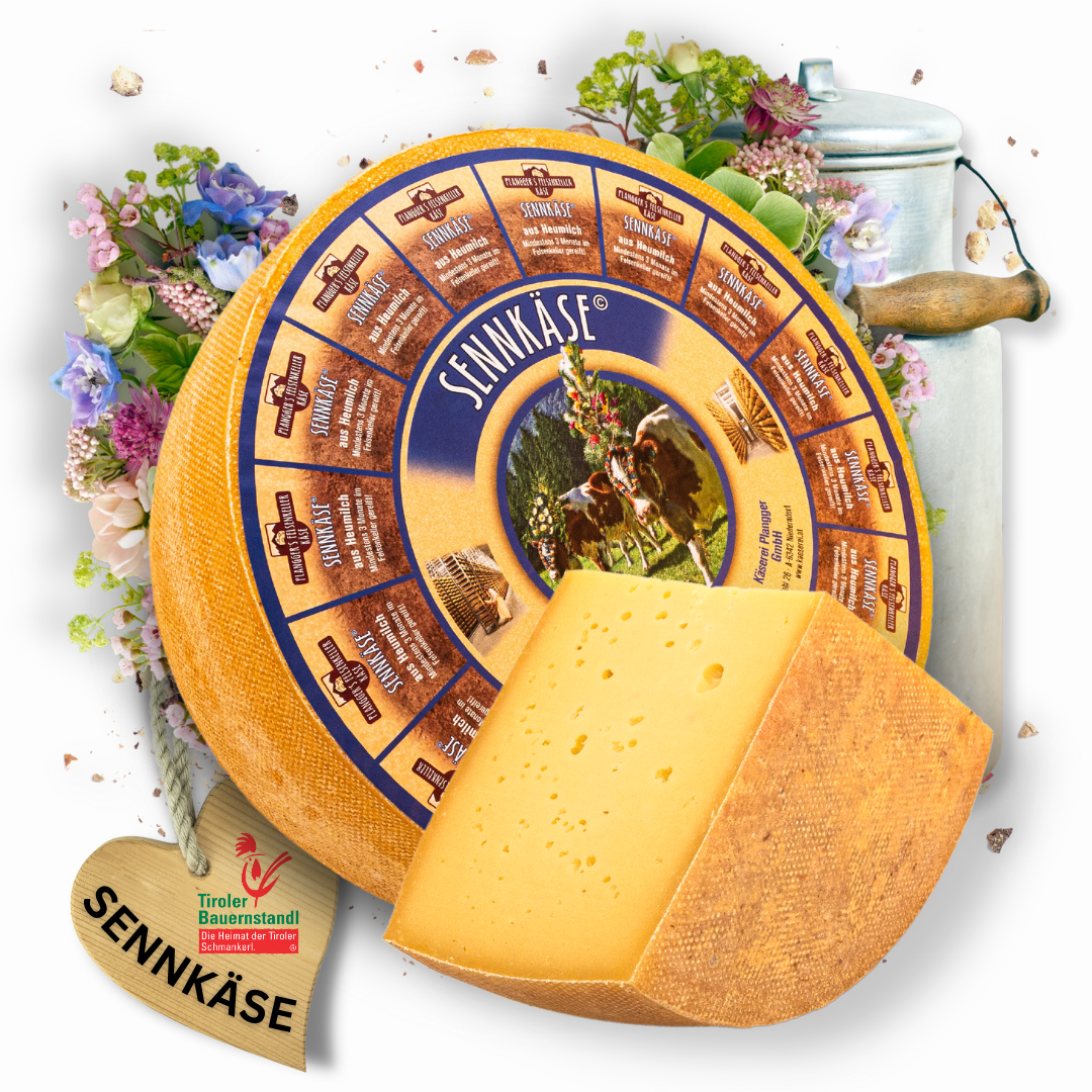 Tiroler Sennkäse cremig milder Schnittkäse 45 % F.i.Tr. - Tiroler Bauernstandl
