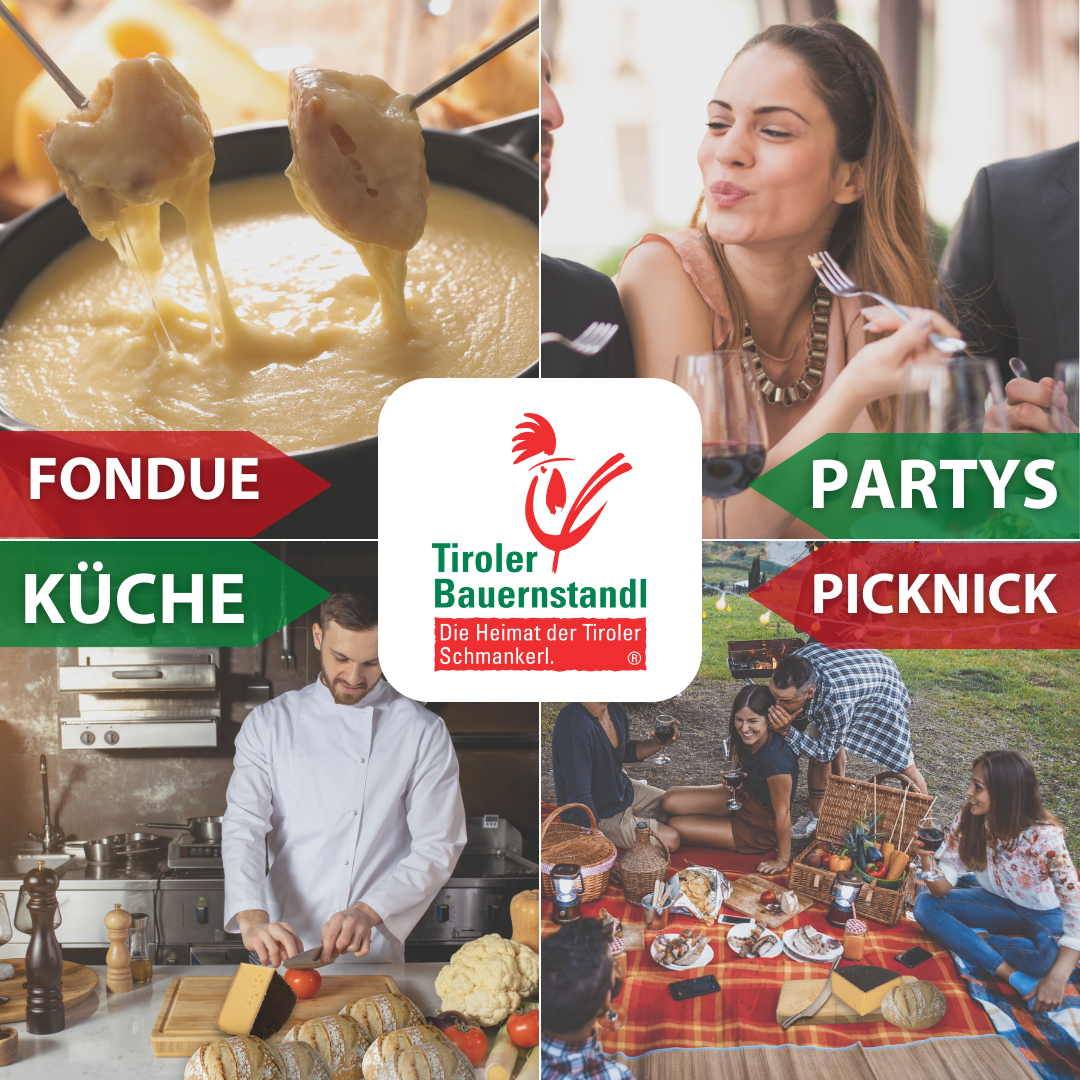 Tiroler Schwarzer Peter würziger Schnittkäse mit Asche | 45% Fett i.Tr - Tiroler Bauernstandl