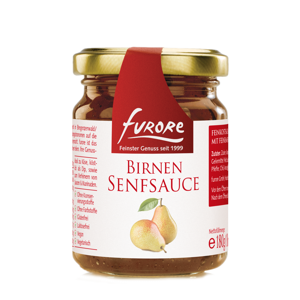 Furore Birnen Senfsauce | Glas 180g - Tiroler Bauernstandl