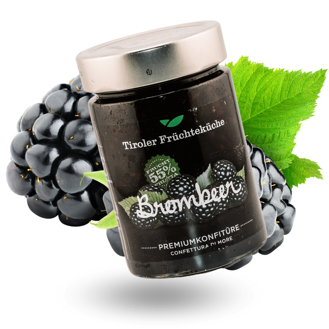 Tiroler Früchteküche Brombeer Konfitüre | 420g - Tiroler Bauernstandl