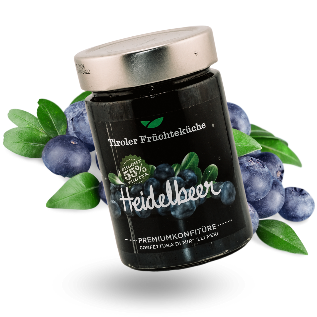Tiroler Früchteküche Heidelbeer Konfitüre | 420g - Tiroler Bauernstandl