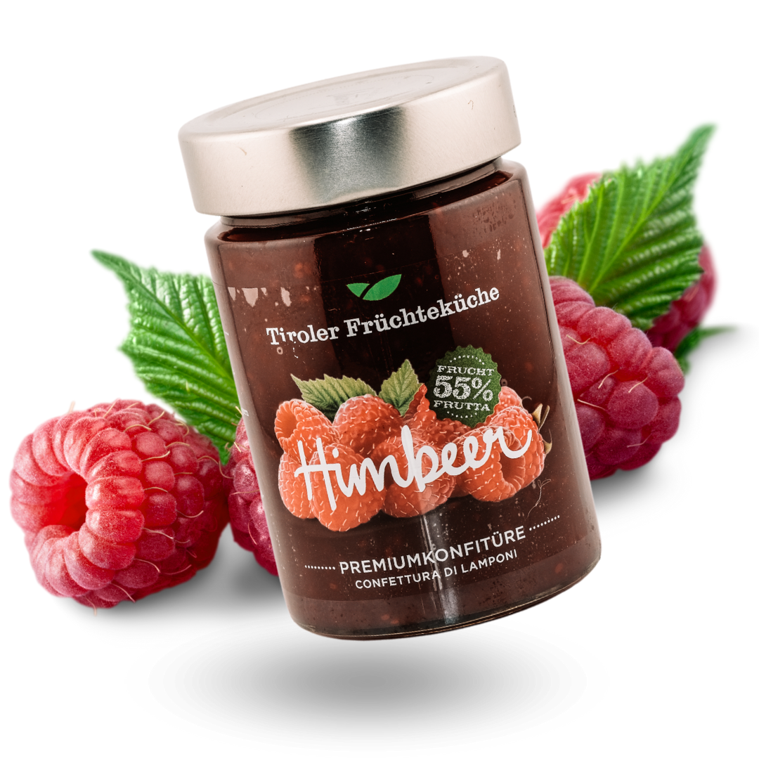 Tiroler Früchteküche Himbeer Konfitüre | 420g - Tiroler Bauernstandl