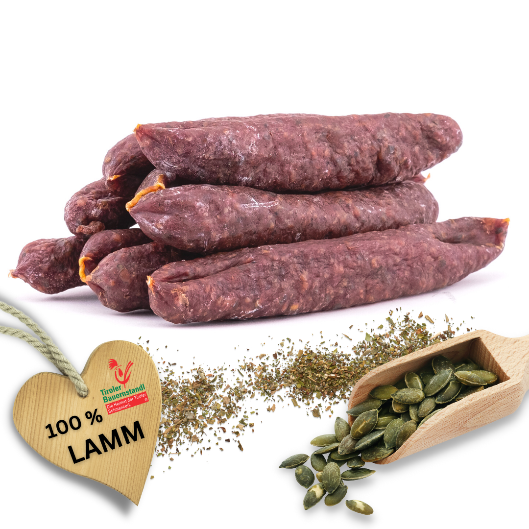 Osttiroler Kaminwurzn aus 100% Lammfleisch 10 StΓΌck - Tiroler Bauernstandl
