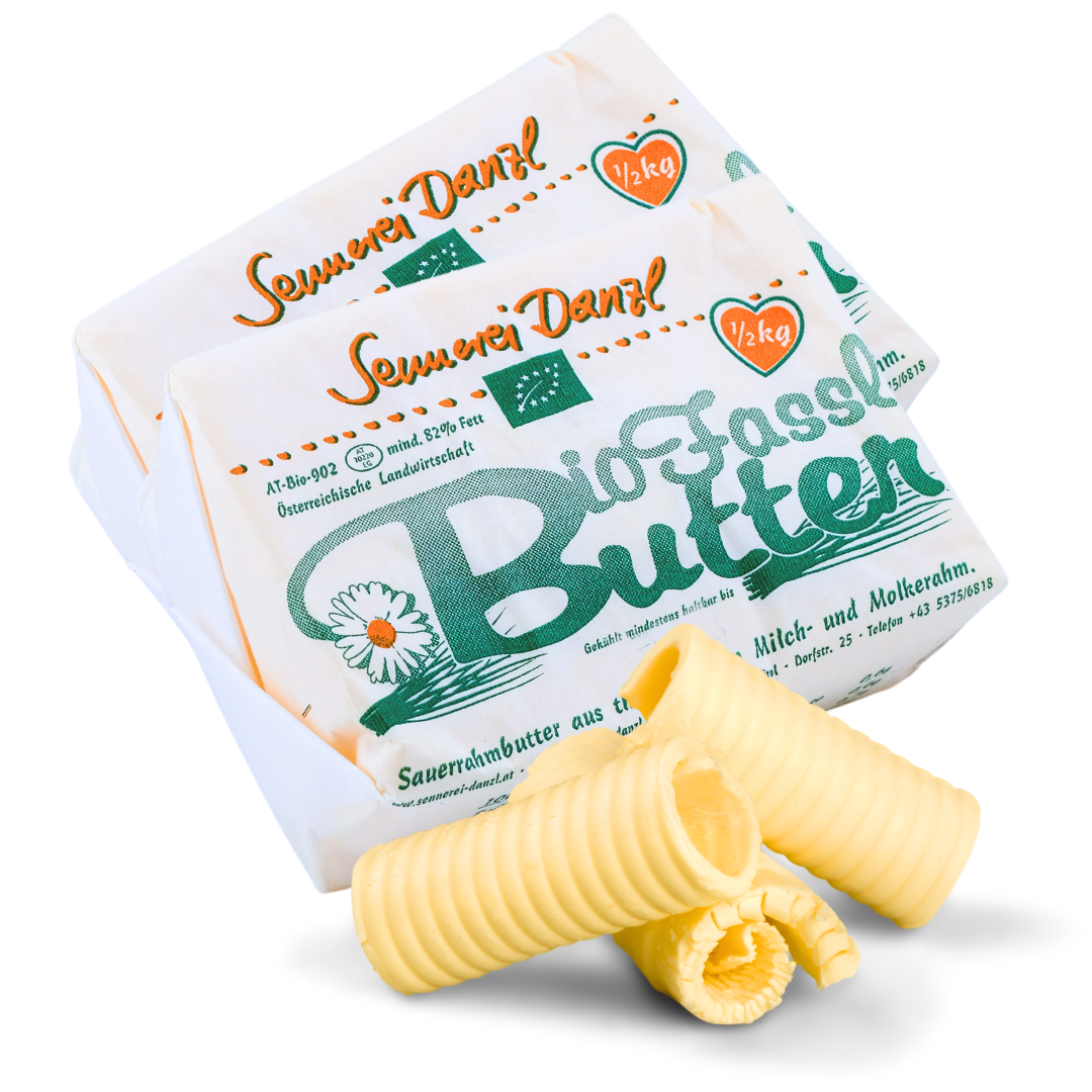 Tiroler Bio Sennbutter aus Sauerrahm | 500g - Tiroler Bauernstandl