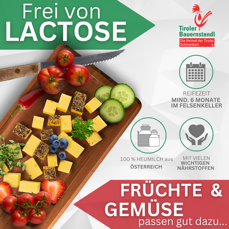 Tiroler Pfeffer Käse | 50 % Fett i.Tr. - Tiroler Bauernstandl