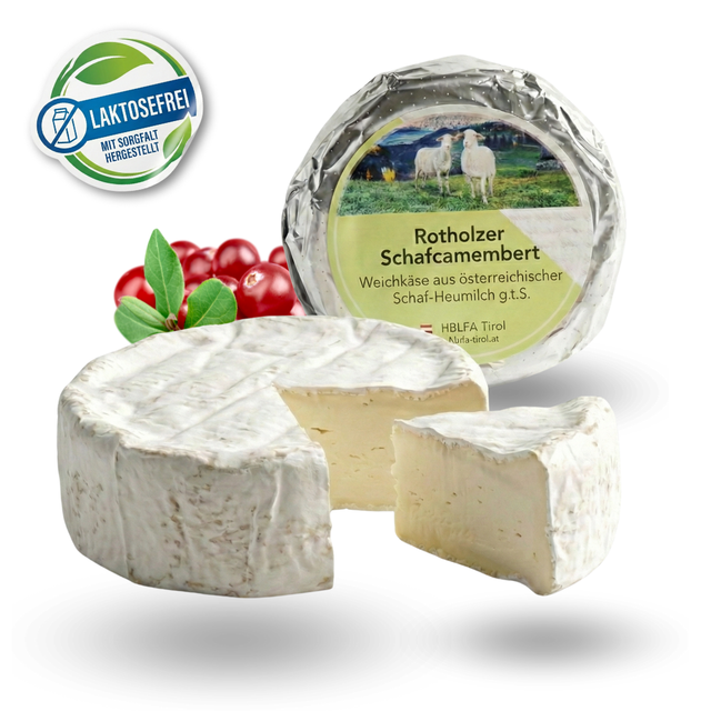 Rotholzer Schafcamembert – Feinster Tiroler Weichkäse aus 100% Schaf-Heumilch g.t.S. - Tiroler Bauernstandl
